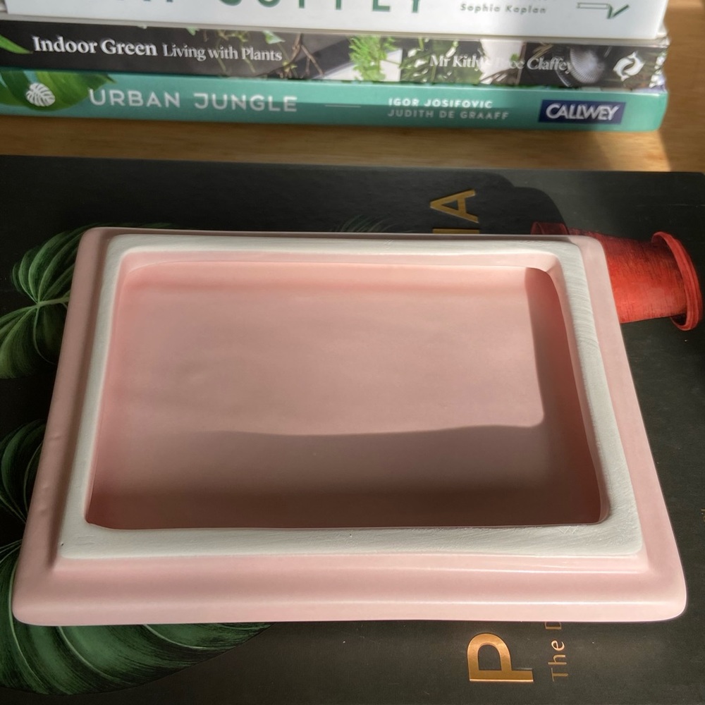 Pink Ceramic Jewelry Trinket Box - Picture 3 of 8